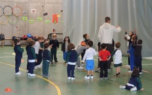 Calentamiento en fútbol infantil