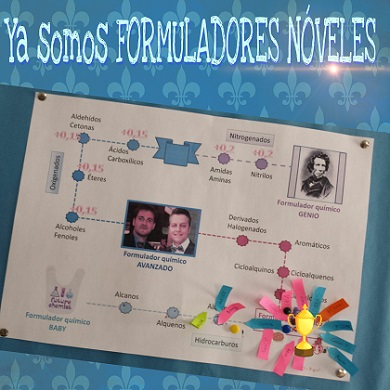Alumnos de 1º de Bachillerato aprenden formulación orgánica a través de retos.