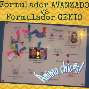 Los alumnos de 1º de Bachillerato aprenden formulación orgánica a través de retos. 
