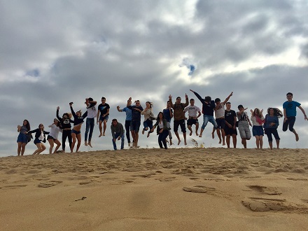 Diversión en las playas de Portugal de alumnos de 2º de Bachillerato