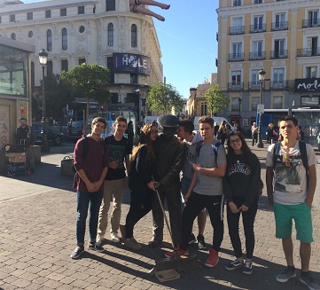 Gymkhana cultural por Madrid realizada por los alumnos de Bachillerato