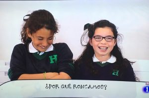 Alumnos humanitas en TVE