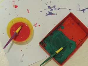 En 1º de infantil trabajan la obra de Jackson Pollock