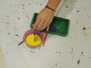 En 1º de infantil trabajan la obra de Jackson Pollock