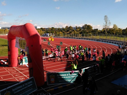 Carrera infantil en tres Cantos.