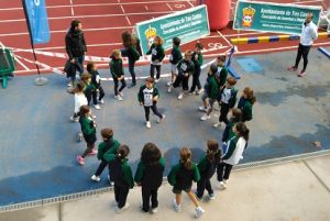 Participando en una carrera infantil en Tres Cantos