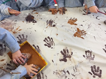 Alumnos de Nursery 2 conocen el Arte Rupestre.