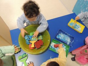 Mural del invierno en Nursery 1