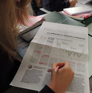 Interpretando las noticias de economía en 1º de Bachillerato. 