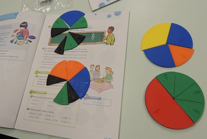 Repasando las fracciones con juegos en 3º de Primaria.