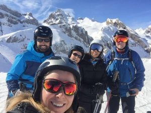 Pruebas de nivel en la nieve de nuestros alumnos humanitas. 