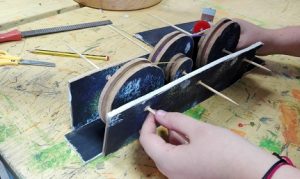 Creando motorreductores en 1º de Bachillerato.