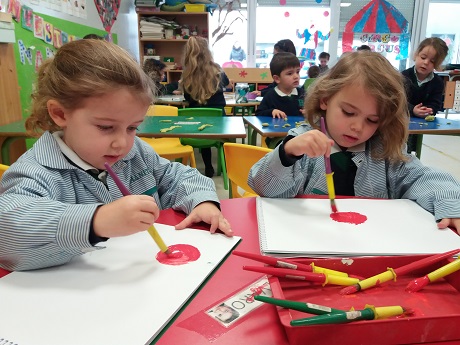 Trabajando los colores primarios en 1º de Infantil