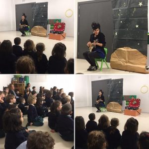 Taller musical ¿A qué sabe la luna? en 1º de Infantil.