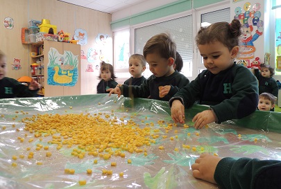 Taller sensorial en Nursery 1.