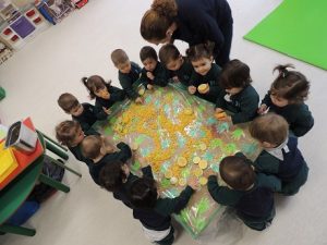 Taller sensorial en Nursery 1. 