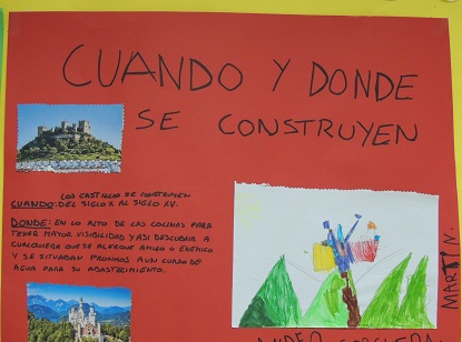 Presentación de los proyectos trimestrales 'Castillos y princesas', en 3º de Infantil.
