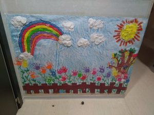 Mural de la Primavera en 2º de Infantil. 