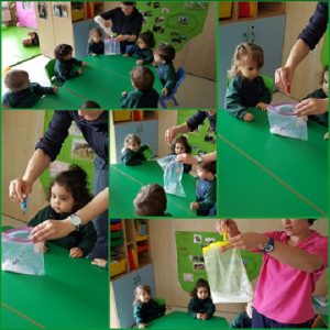 Bolsas sensoriales en Nursery 1