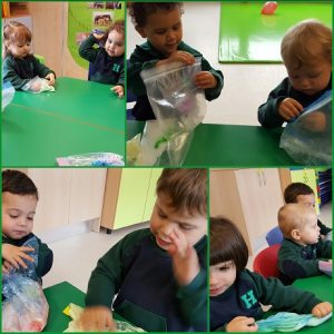Bolsas sensoriales en Nursery 1