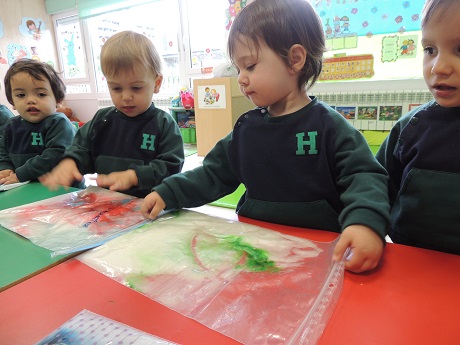 Bolsas sensoriales en Nursery 1