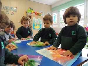 Bolsas sensoriales en Nursery 1
