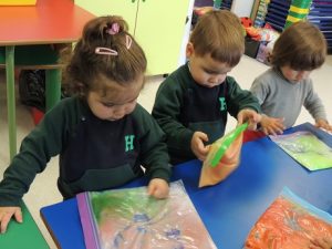 Bolsas sensoriales en Nursery 1