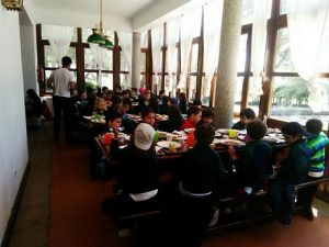 Alumnos de 2º y 3º de Infantil en la Granja Escuela