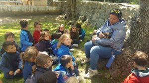 Alumnos de 2º y 3º de Infantil en la Granja Escuela