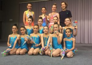 Campeonato de gimnasia rítmica. 