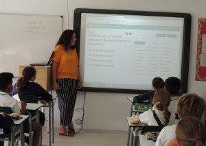 Evaluación inicial con Plickers.