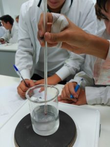 Estudio de los cambios de estado en el laboratorio de Física y Química