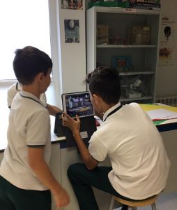 Repasando las constelaciones con Ipads en 1º E.S.O.