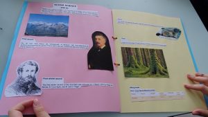 Trabajo sobre la geografía española en Social Science en 6º de Primaria. 