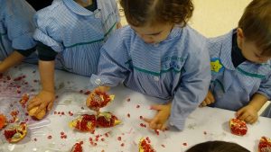 Taller de experimentación con granadas en Nursery 2. 