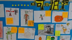 Mural de expresiones en Chino