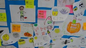 Mural de expresiones en Chino