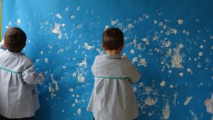 Mural de invierno en Nursery 2