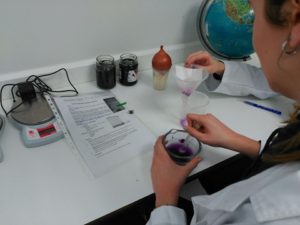 Cromatografía en 1º de Bachillerato.