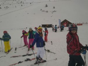 Primera jornada en la nieve.