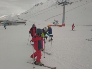Primera jornada en la nieve.