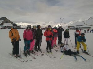 Primera jornada en la nieve.