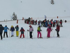 Primera jornada en la nieve.