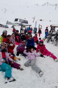 Primera jornada en la nieve.