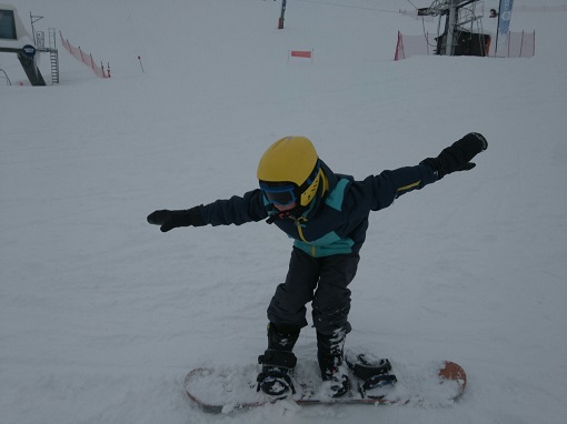 Primera jornada en la nieve.