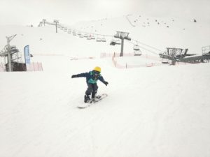 Primera jornada en la nieve.