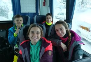 Primera jornada en la nieve.