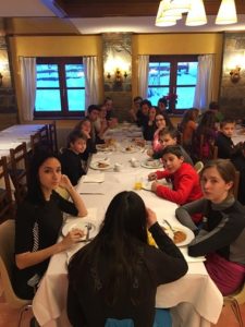 Primera jornada en la nieve.