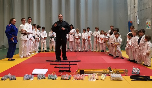 Ceremonia de cambio de cinturón.