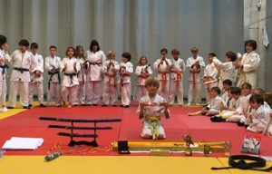 Ceremonia de cambio de cinturón. 